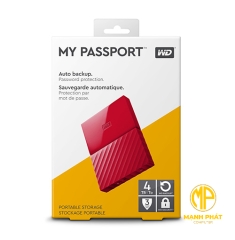 Ổ cứng WD My Passport 4TB WDBYFT0040BRD Red