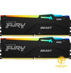 Ram Kingston 64GB 5200MT/s DDR5 CL40 DIMM (Kit of 2) 1Rx8 FURY Beast RGB (KF552C40BB2AK2-64)