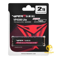 Ổ cứng Viper SSD VP4300 Lite 2TB M.2 2280 PCIe Gen4x4 VP4300L2TBM28H