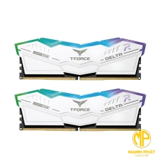 Ram DDR5 TEAMGROUP 32G/6000 T-Force Delta White RGB (2x16GB) Tản Nhiệt (FF4D532G6000HC38ADC01)