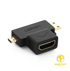 Bộ chuyển đổi HDMI sang Mini HDMI và Micro HDMI Ugreen (20144)