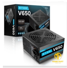 Nguồn máy tính Antec Atom V650 EC, điện áp 230V, công suất 650W