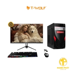 Bộ Máy T-WOLF H510R8S256L22i3-10105 (Intel® i3-10105 | H510 | Ram 8GB | SSD 256GB | Màn hình 22inch | PSU 350W Plus)