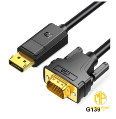 Cáp chuyển DisplayPort sang VGA JASOZ G139 (1.8m) T-G159 Hỗ trợ độ phân giải 1080p/60HZ