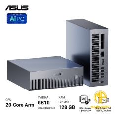 Bộ Mini PC AI Asus Ascent GX10-GG0036BN (Nvidia GB10 | 128GB RAM |4TB M.2 NVMe PCIe® 5.0 SSD storage WiFi7)