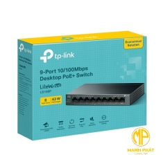 Switch Để Bàn TP-Link 9 Cổng 10/100Mbps với 8 Cổng PoE+ LS109P 