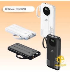 Pin Dự Phòng TAHADA T-103 Sạc Nhanh PD3.0 22.5W Dung Lượng 10.000mAh 3 Trong 1 Có Đèn Pin LED Màn Hình Kỹ Thuật Số Hiển Thị Pin