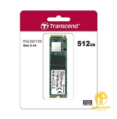 ổ cứng gắn trong 512GB SSD110S M.2 PCIe Transcend (Seq R/W: 1,700/900MB/s) TS512GMTE110S