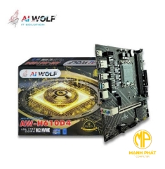 MAINBOARD AIWOLF H610 (LGA1700/CPU Gen 12-13-14th/2*DDR4-3200/HDMI-DP/Lan 1000/NVMe/Wifi Slot/PCIe16X/PCIe1X)