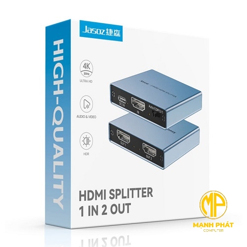 Bộ Chia Jasoz T-G176 HDMI 1 ra 2 Hỗ Trợ 4K Full HD