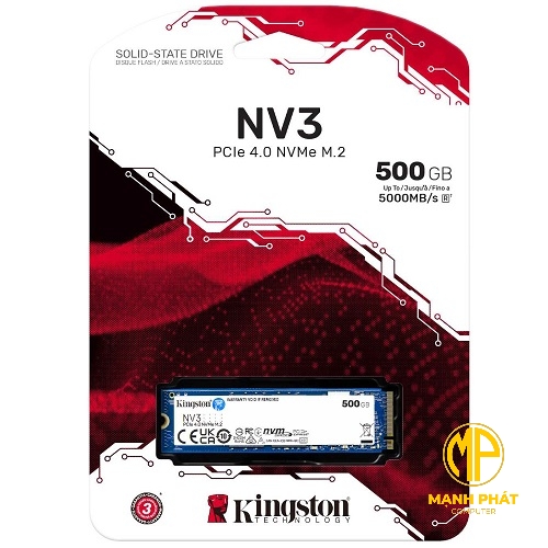 Ổ cứng SSD Kingston NV3 500GB PCIe 4.0 x4 M.2 NVMe (SNV3S/500G)