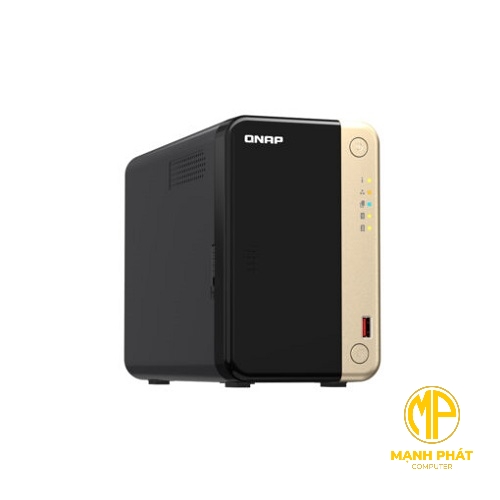 NAS QNAP TS-264-8G CPU Intel Celeron N5095, burst up to 2.9 GHz, RAM 8GB, LAN 2x 2.5Gbps, 2 khay ổ cứng