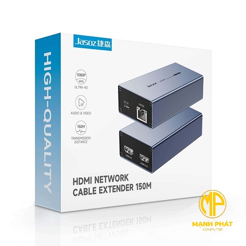 Bộ mở rộng JASOZ T-G201 HDMI qua mạng LAN 150m Đồng bộ âm thanh và hình ảnh Truyền dẫn, hỗ trợ 1080p@60Hz