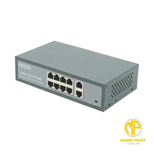 Switch 8 port PoE chuyên dụng APTEK SF1082P - Switch PoE