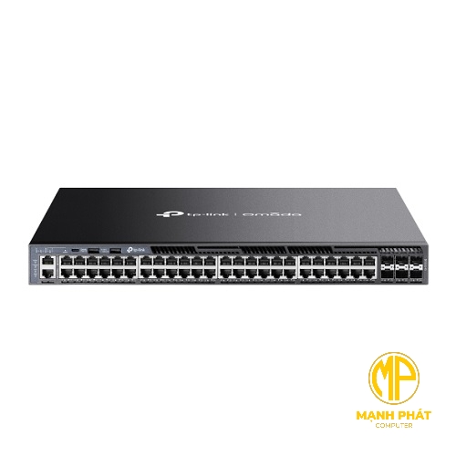 Switch Managed L3 Omada SG6654X 48 Cổng Gigabit Có Thể Xếp Chồng với 6 Khe Cắm 10G.