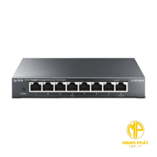 Bộ chuyển mạch PoE ngược được quản lý 8 cổng Gigabit RP108GE Omada