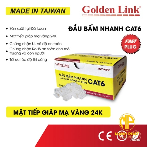 ĐẦU MẠNG RJ45 CAT6 NHANH_GL-20056