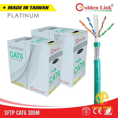 CÁP MẠNG HỢP KIM SFTP CAT6 100M ( XANH LÁ )_TW1104-100