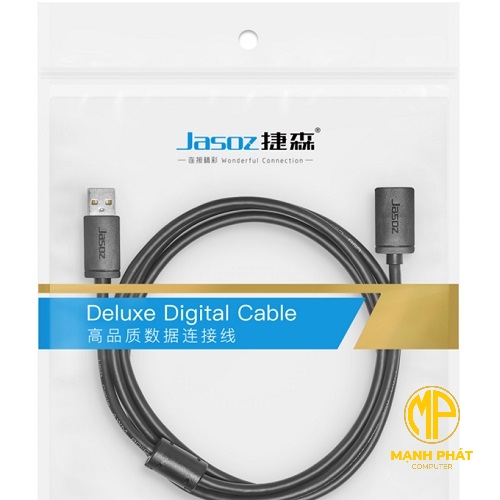 Cáp nối dài USB2.0 JASOZ JASOZ D106 (2m) T-D154 Hỗ trợ tốc độ lý thuyết là 480Mbps