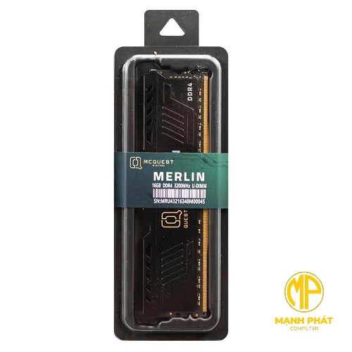 Ram PC MCQuest Hawk MERLIN 16GB buss 3200 (tản nhiệt)