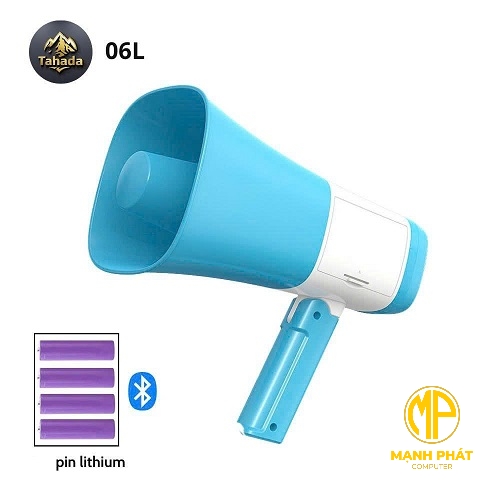 Loa phóng thanh Tahada 06L có bluetooth công suất 80W tiện lợi (4 pin)