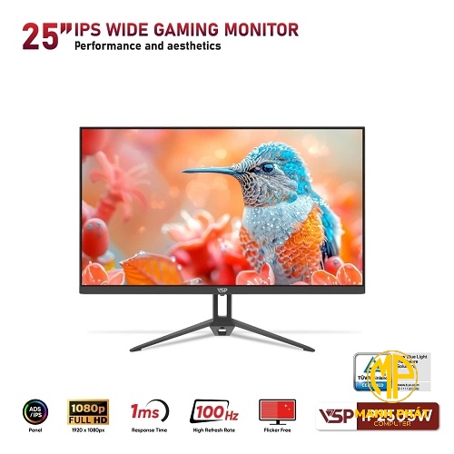 Màn hình phẳng VSP IP2505W (25inch IPS | 100Hz | VGA*1 | HDMI*1 | 1ms)