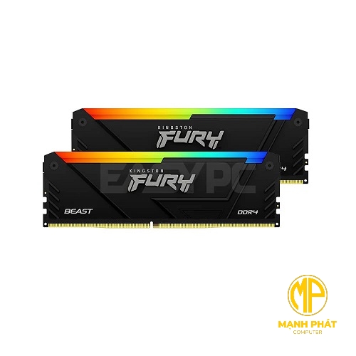 RAM KINGSTON FURY BEAST RGB 32GB 3200MHZ DDR4 (KIT OF 2)| KF432C16BB12AK2/32