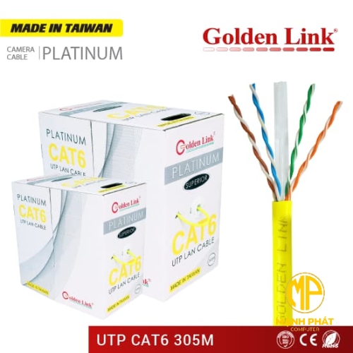 CÁP MẠNG HỢP KIM UTP CAT6 305M ( VÀNG )_TW1103-1