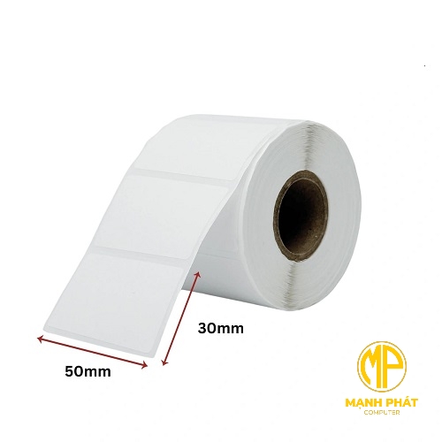Giấy Decal 1 Tem 50mm x 30m (Giấy Decal số 1 trên Thế Giới về chất lượng và độ keo bám)