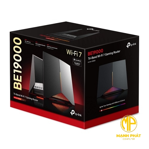 TP-Link Wi-Fi 7 Gaming Router 3 Băng Tần Chuẩn BE19000 Archer GE800