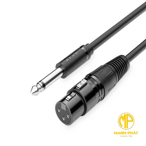 Cáp Canon XLR Male to XLR 3Pin Female Mono 6.5mm Jasoz C109 1.5m T-C200