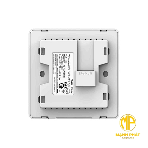 Cục phát wifi gắn âm tường 4 cổng lan RUIJIE RG-RAP1200(P) tốc độ 1267Mbps, hỗ trợ 2 băng tần 2.4GHz, 5GHz