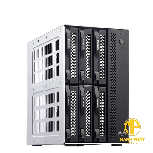TerraMaster T6-423 6-Bay NAS hiệu suất cao Thích hợp cho các doanh nghiệp vừa và nhỏ N5105 / 5095 QuadCore CPU 4GB DDR4 Mạng lưu trữ gắn liền 2x cổng 2,5GbE (Không bao gồm ổ cứng)