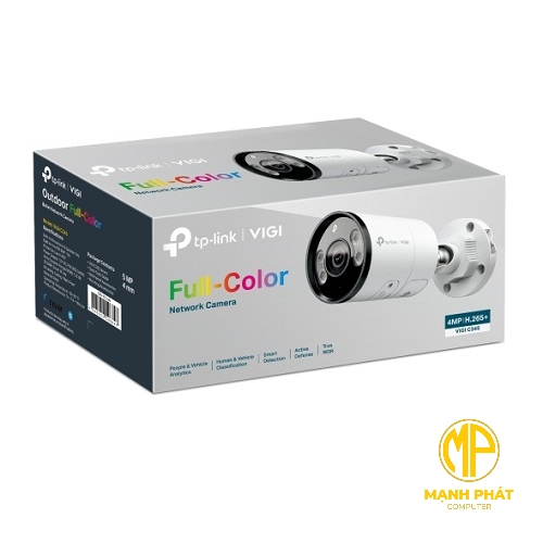 Camera Mạng VIGI 4MP Thân Trụ Ngoài Trời Đủ Màu Sắc VIGI C345(2.8mm)