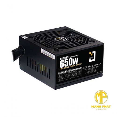 Nguồn JETEK J650 - Công suất thực 650W| JETEK J650 650W (2 dây CPU)