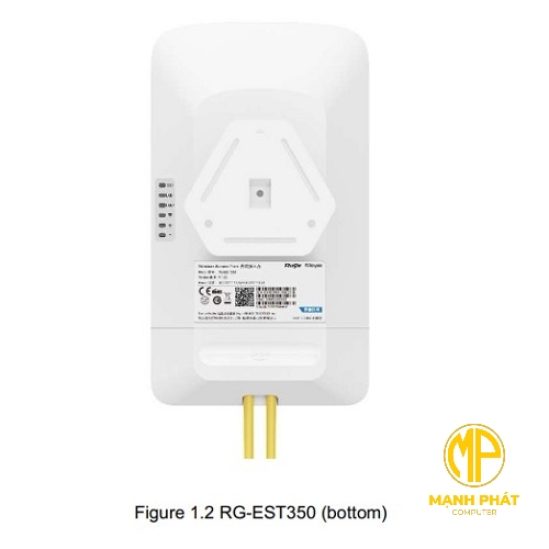 Bộ thu phát không dây cho camera IP, Bộ phát wifi ngoài trời đến 5km chuẩn IP65 RUIJIE RG-EST350 V2