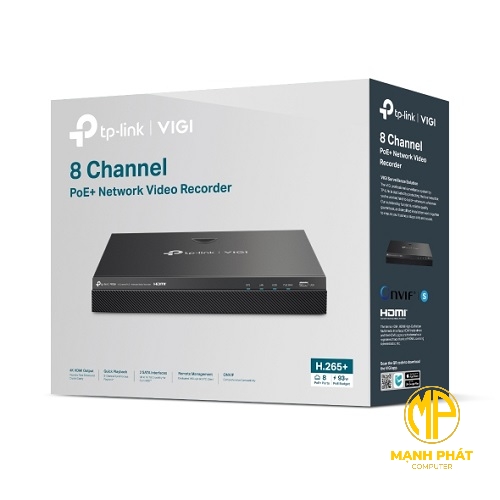 Đầu ghi video mạng VIGI 8 kênh PoE+ VIGI NVR2008H-8MP