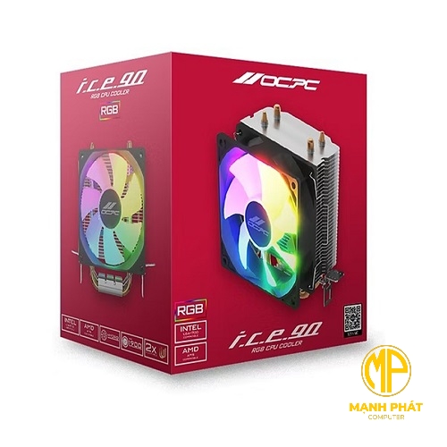 Tản nhiệt khí OCPC ICE-90 BLACK RGB - OCCICE90RBK