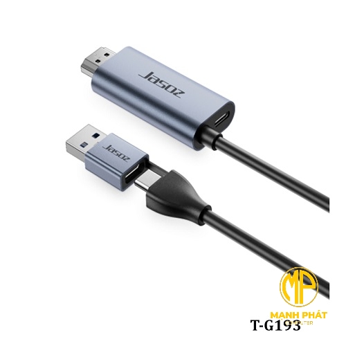 Video Capture Card hỗ trợ PD100W JASOZ (0.21m) T-G190 Áp dụng thiết kế giao diện kép Type-C+USB