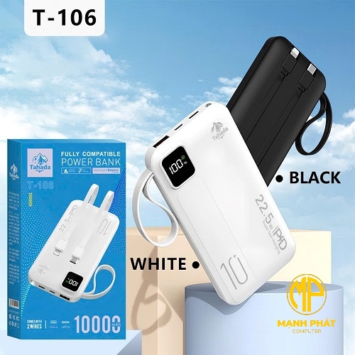 PIN SẠC DỰ PHÒNG TAHADA T-106 10.000MAH