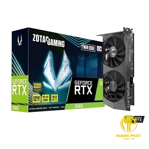 VGA Zotac RTX 3060 12GB GDDR6 | Gaming Twin Edge OC V2 LHR (ZT-A30600H-10M)