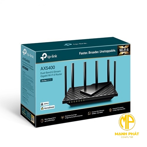 Archer AX73 | Router Wi-Fi 6 Băng Tần Kép Gigabit AX5400