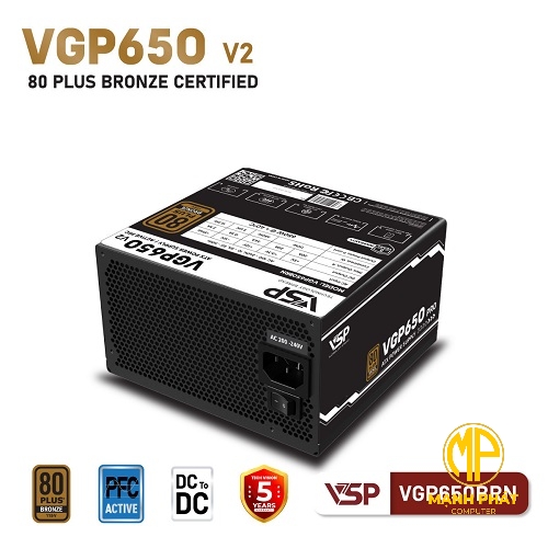 Bộ Nguồn VSP VGP650BRN V2 650W (CLEAResult® 80 PLUS® Bronze)