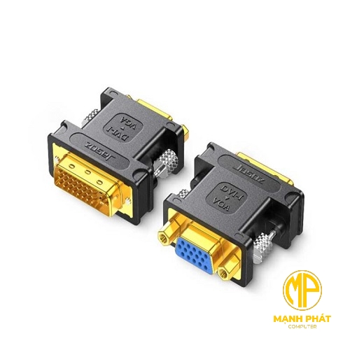 Đầu Chuyển Jasoz T-G157 DVI 24+5 Sang VGA truyền tín hiệu ổn định, tương thích nhiều thiết bị