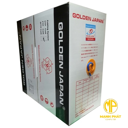 CÁP MẠNG GOLDEN JAPAN 4 PAIR FTP CAT6 (Màu xanh dương)