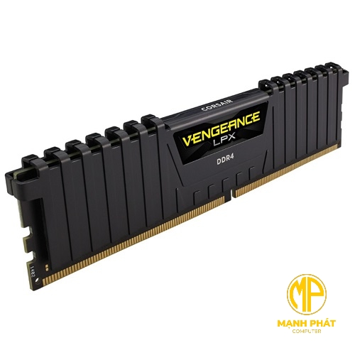 Ram Corsair (CMK8GX4M1E3200C16) DDR4 Vengeance LPX Heat spreader 3200MHz 8GB đen