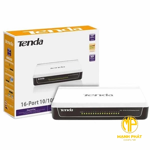 Bộ chuyển mạch để bàn 16 cổng 10/100 Tenda S16