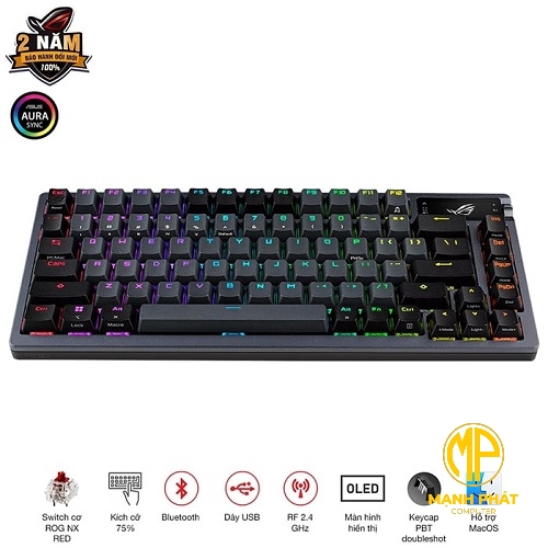 Bàn phím Gaming ASUS ROG M701 ROG AZOTH/NXSM/US/PBT (90MP031B-BKUA01)