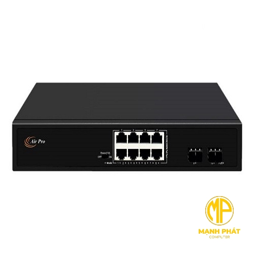 Thiết bị chuyển mạch Gigabit PoE AP-ESG1910P-2SF của hãng AirPro